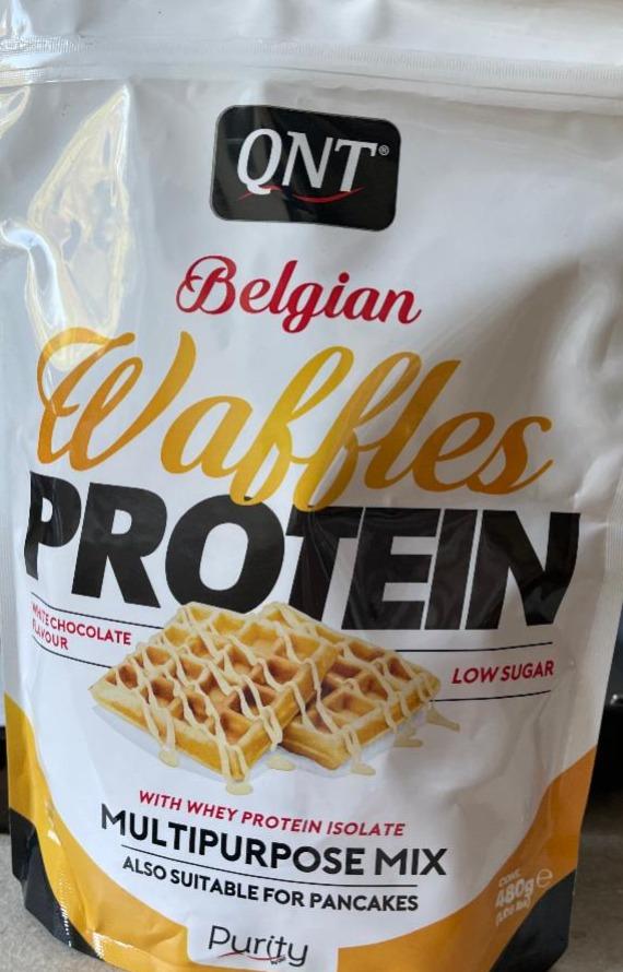 Zdjęcia - Belgian waffles protein white chocolate QNT