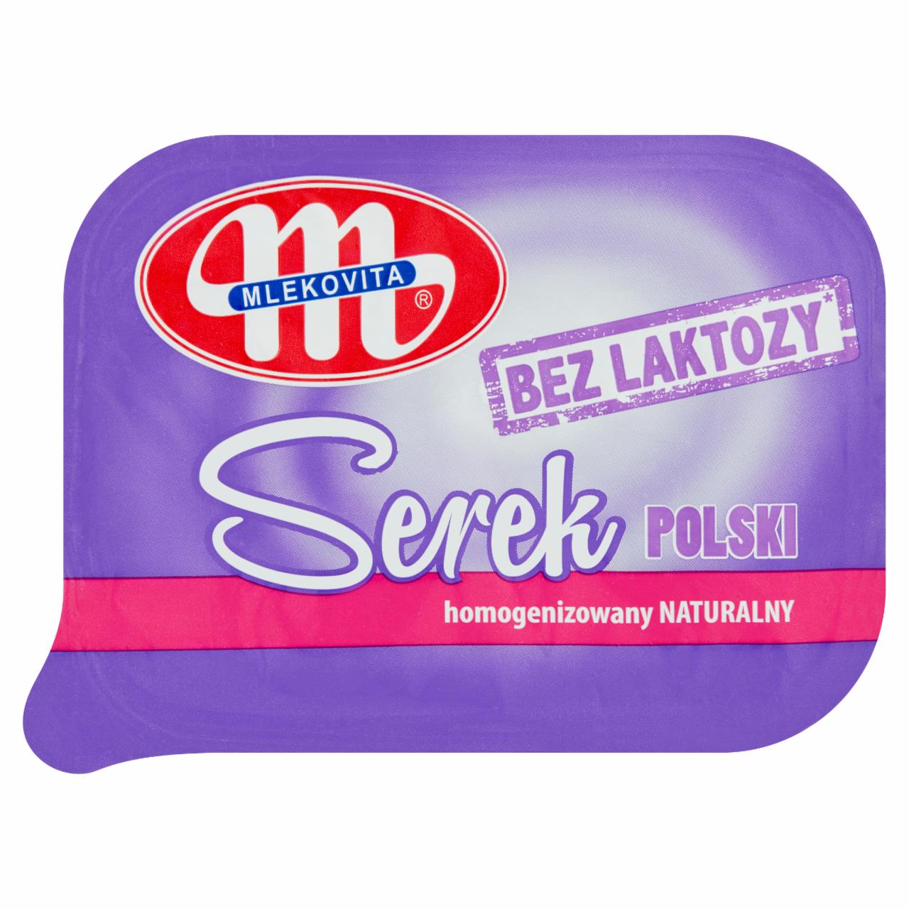 Zdjęcia - Mlekovita Serek homogenizowany Polski bez laktozy naturalny 150 g