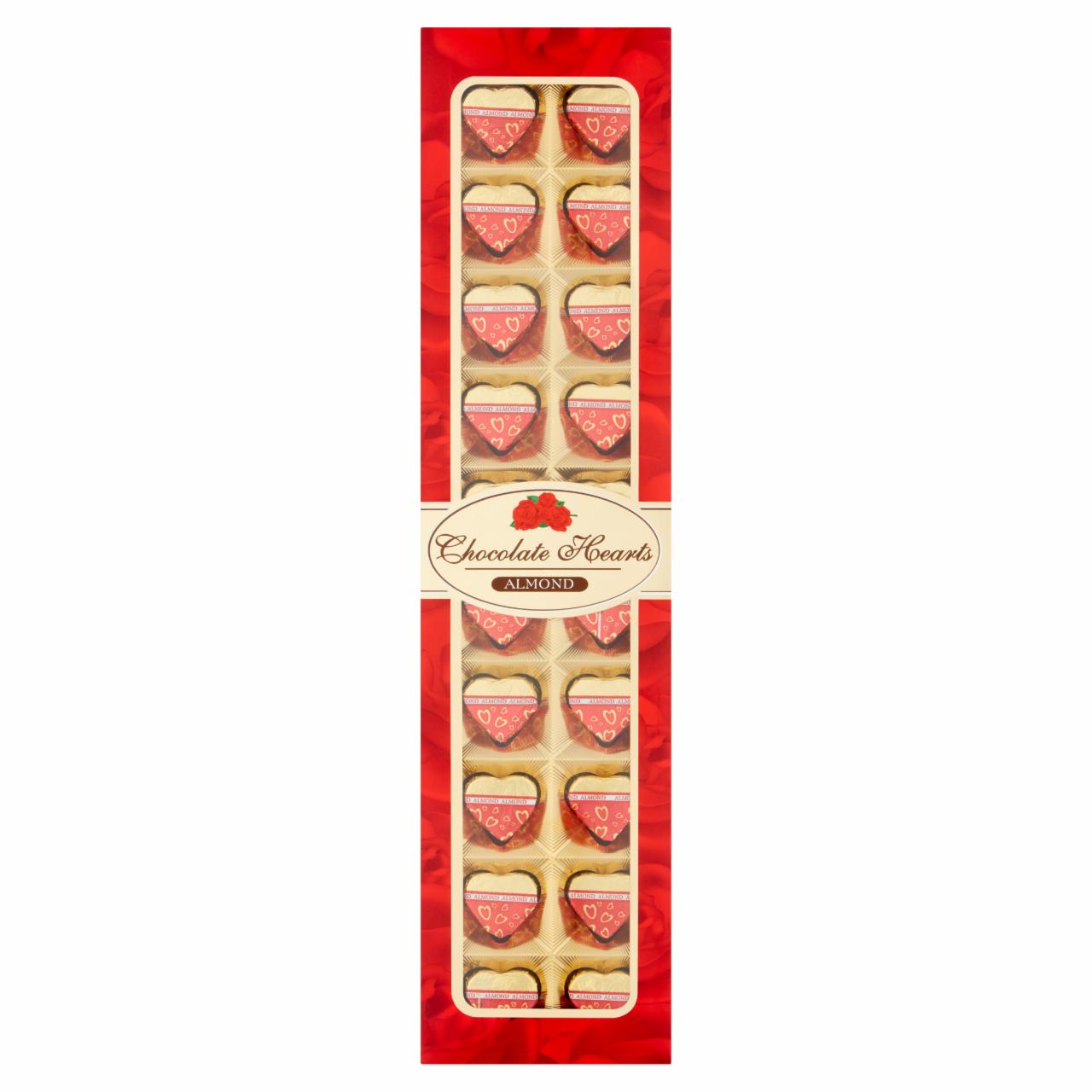 Zdjęcia - Chocolate Hearts Almond Czekoladki nadziewane 240 g