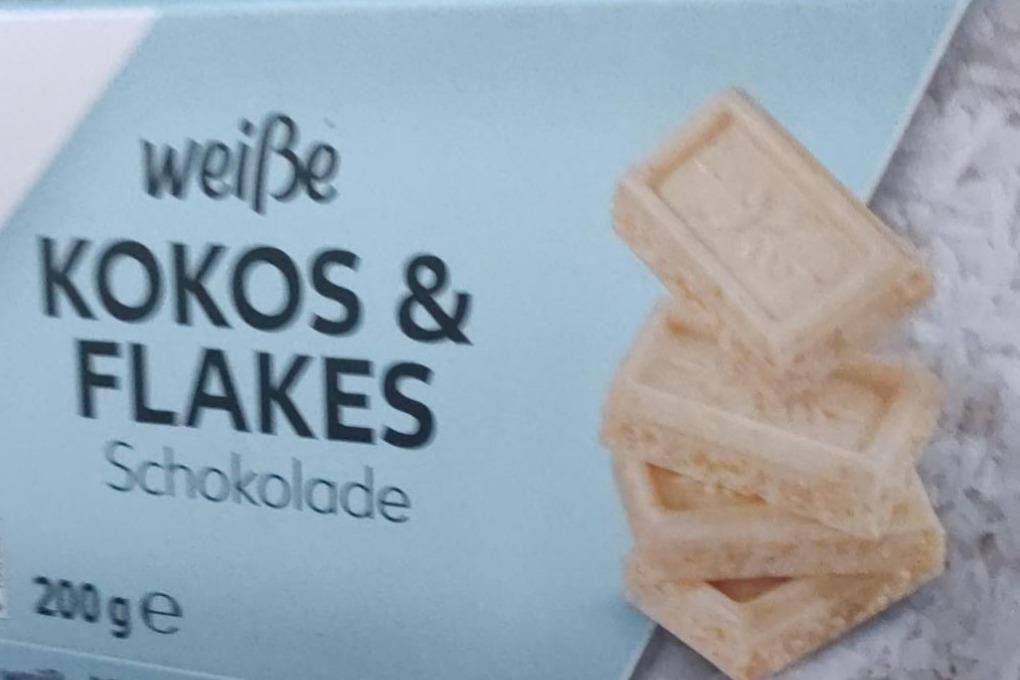 Zdjęcia - Weiße kokos & flakes Schokolade K-Classic