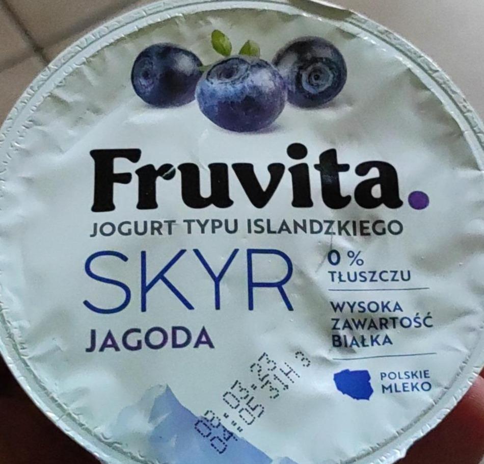 Zdjęcia - Jogurt Typu Islandzkiego Skyr Jagodowy Fruvita