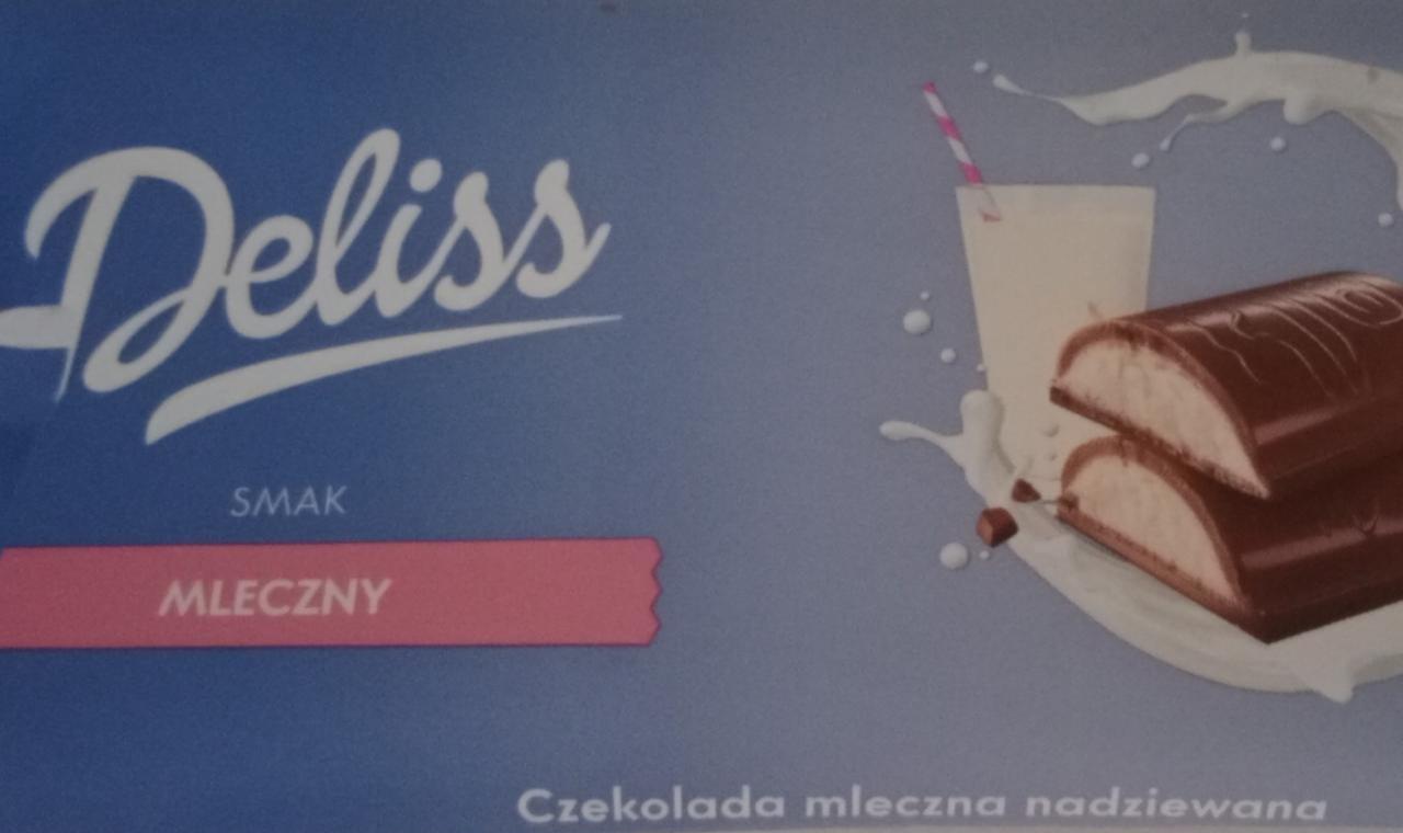 Zdjęcia - Czekolada mleczna nadziewana Deliss