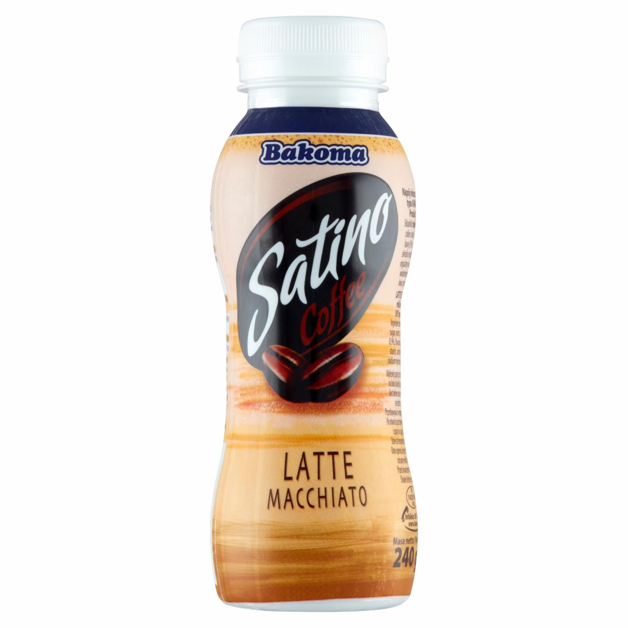 Zdjęcia - Bakoma Satino Latte Macchiato Napój mleczny kawowy 240 g
