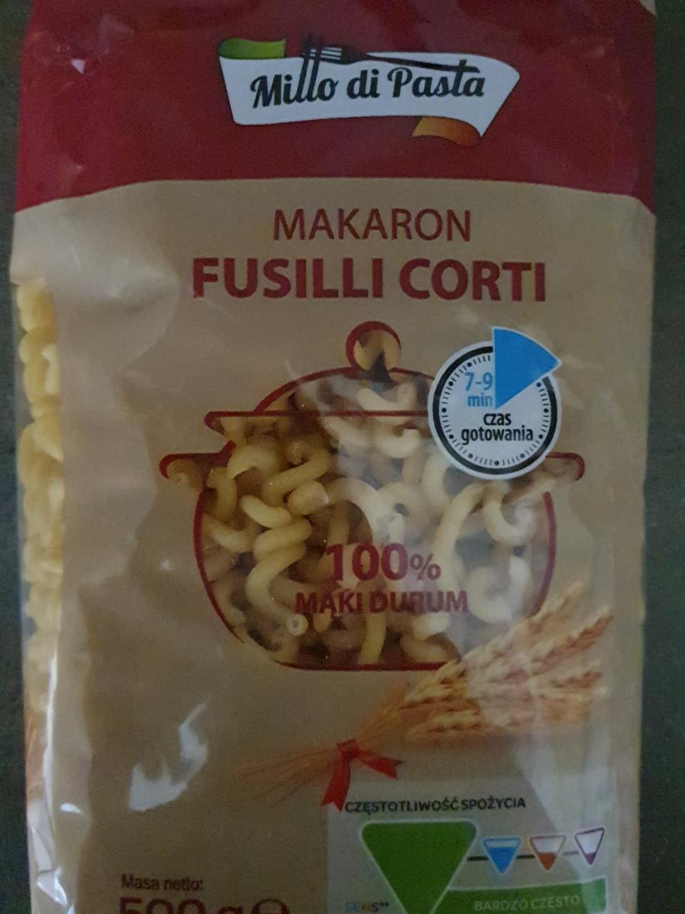 Zdjęcia - Makaron Fusilli Corti Millo di Pasta