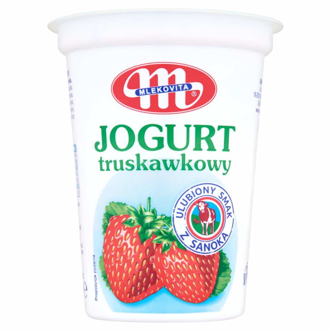 Zdjęcia - Jogurt truskawkowy 400 g Mlekovita