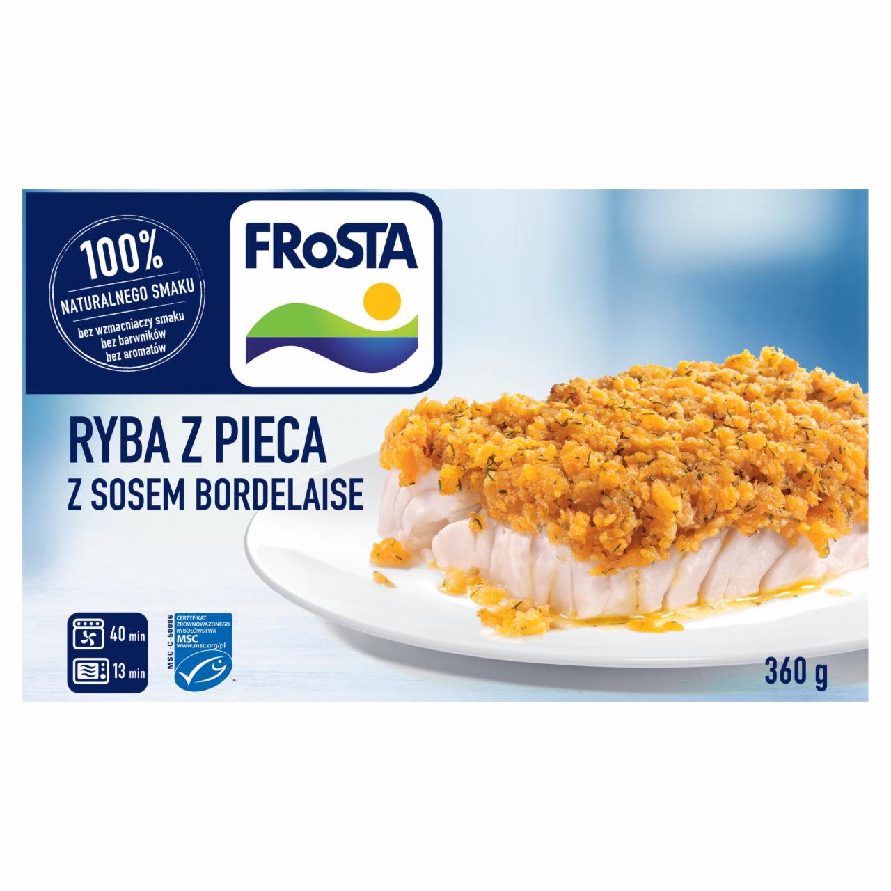 Zdjęcia - FRoSTA Ryba z pieca z sosem bordelaise 360 g