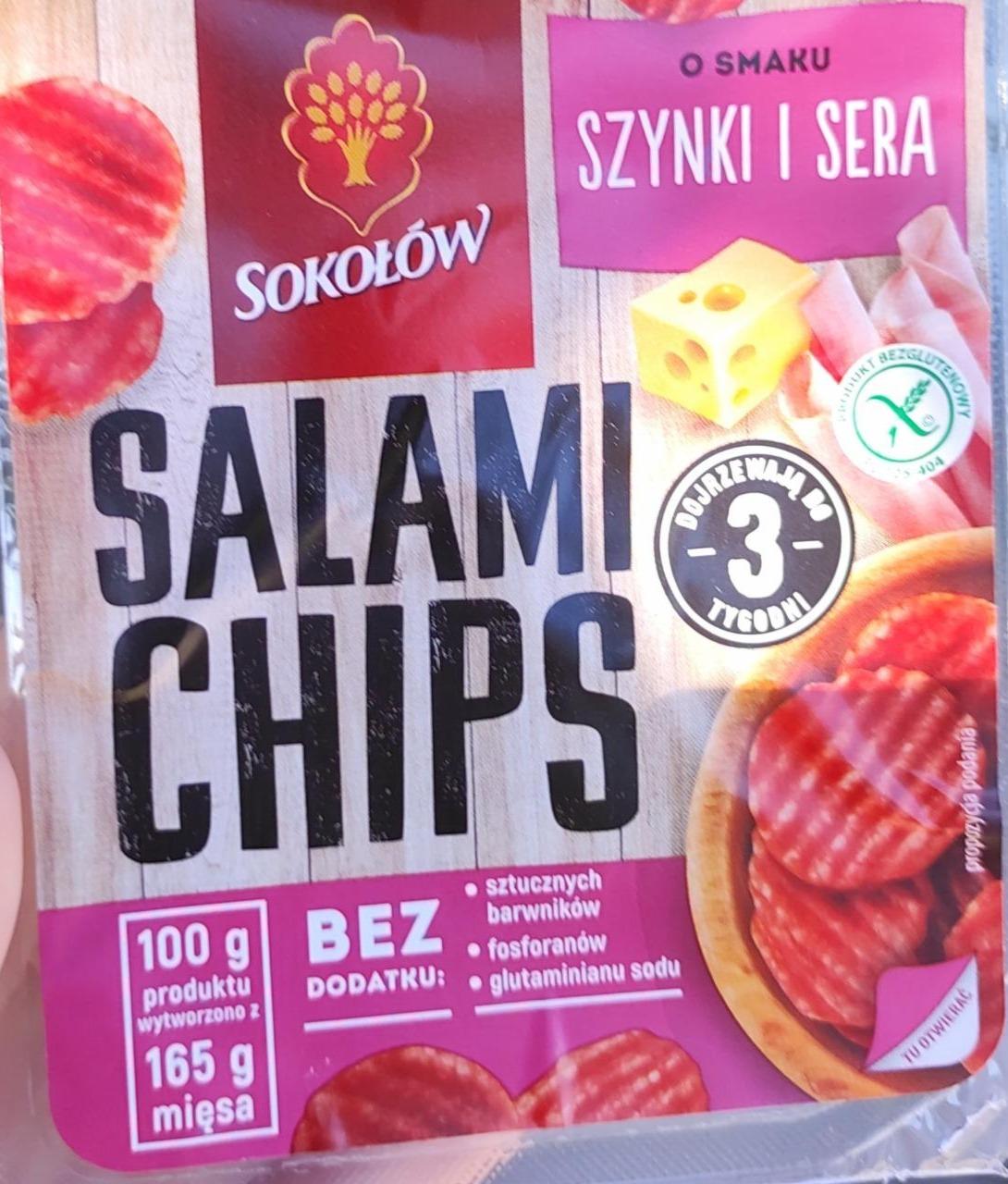 Zdjęcia - salami chips o smaku sera i szynki Sokołów