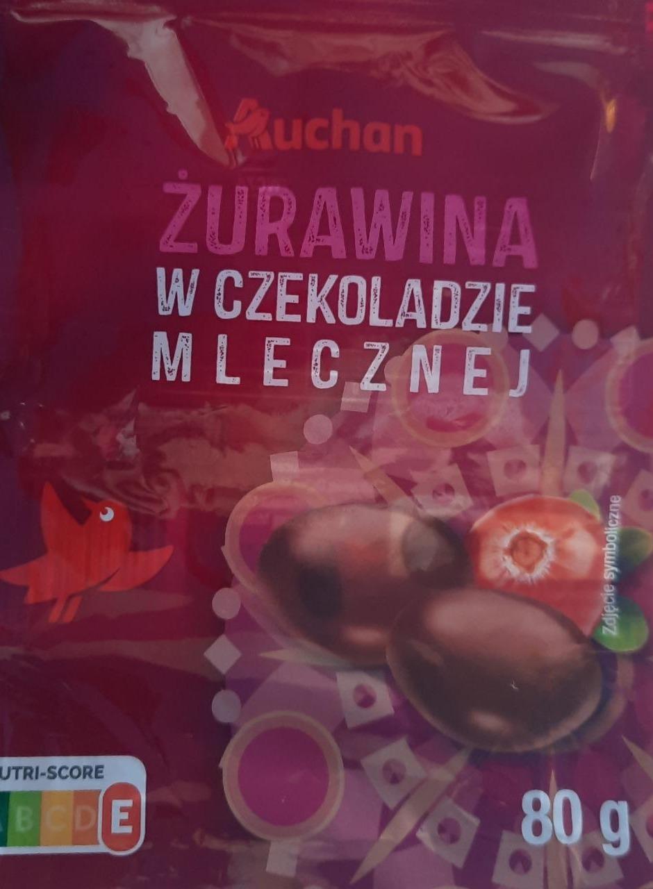 Zdjęcia - Żurawina w czekoladzie mlecznej Auchan