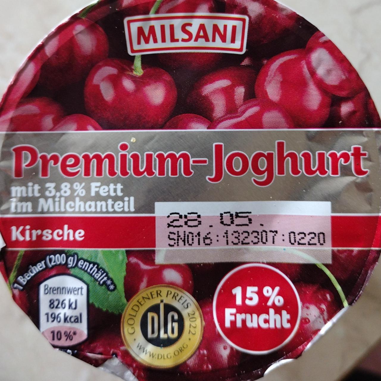 Zdjęcia - Premium Joghurt Kirsche Milsani