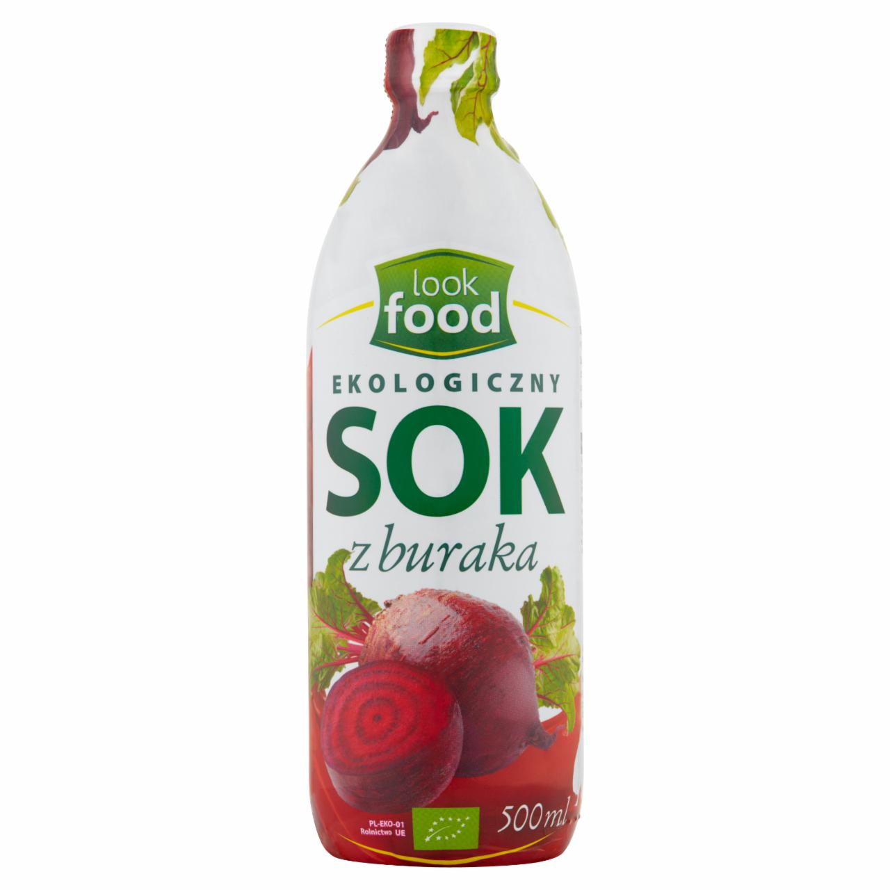 Zdjęcia - Look Food Ekologiczny sok z buraka 500 ml