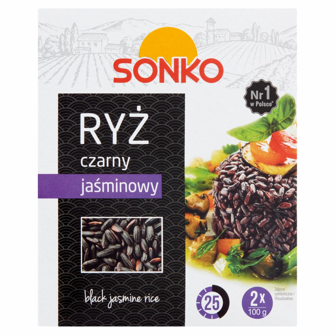 Zdjęcia - Sonko Ryż czarny jaśminowy 200 g (2 x 100 g)