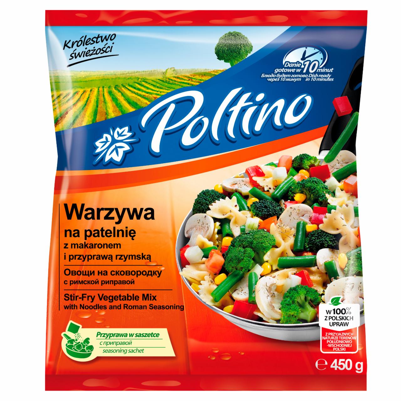 Zdjęcia - Poltino Warzywa na patelnię z makaronem i przyprawą rzymską 450 g