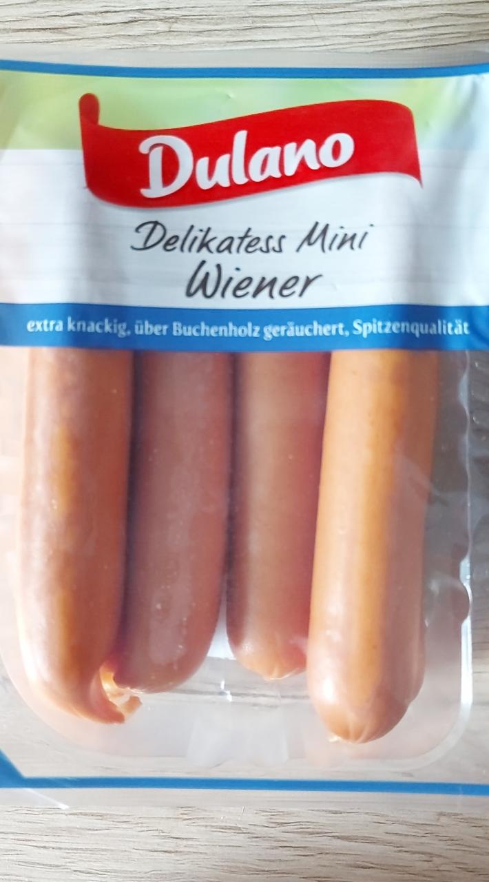 Delikatess Mini Wiener Dulano - kalorie, kJ i wartości odżywcze