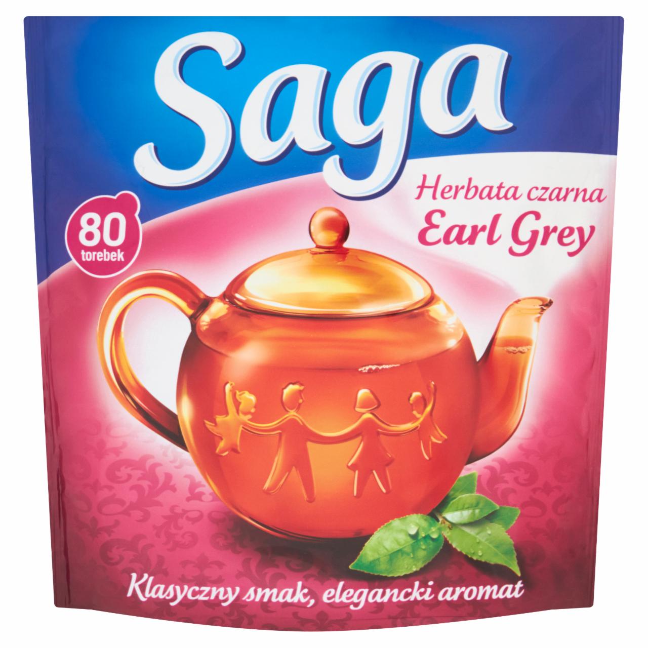 Zdjęcia - Saga Earl Grey Herbata czarna 120 g (80 torebek)