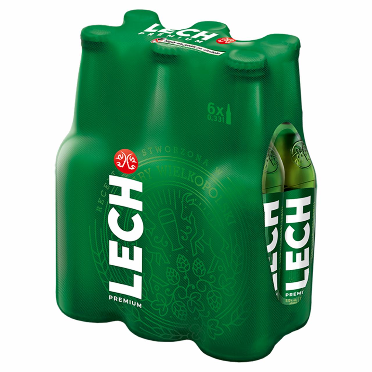 Zdjęcia - Lech Premium Piwo jasne 6 x 0,33 l