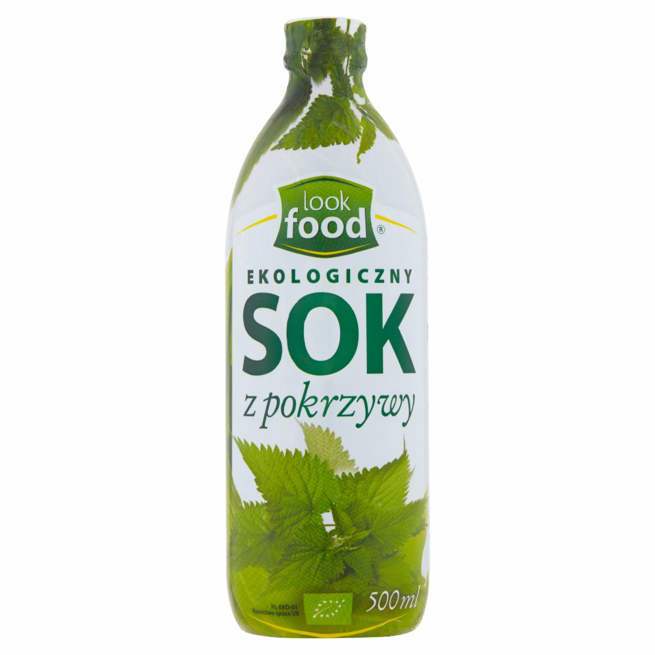 Zdjęcia - Look Food Ekologiczny sok z pokrzywy 500 ml