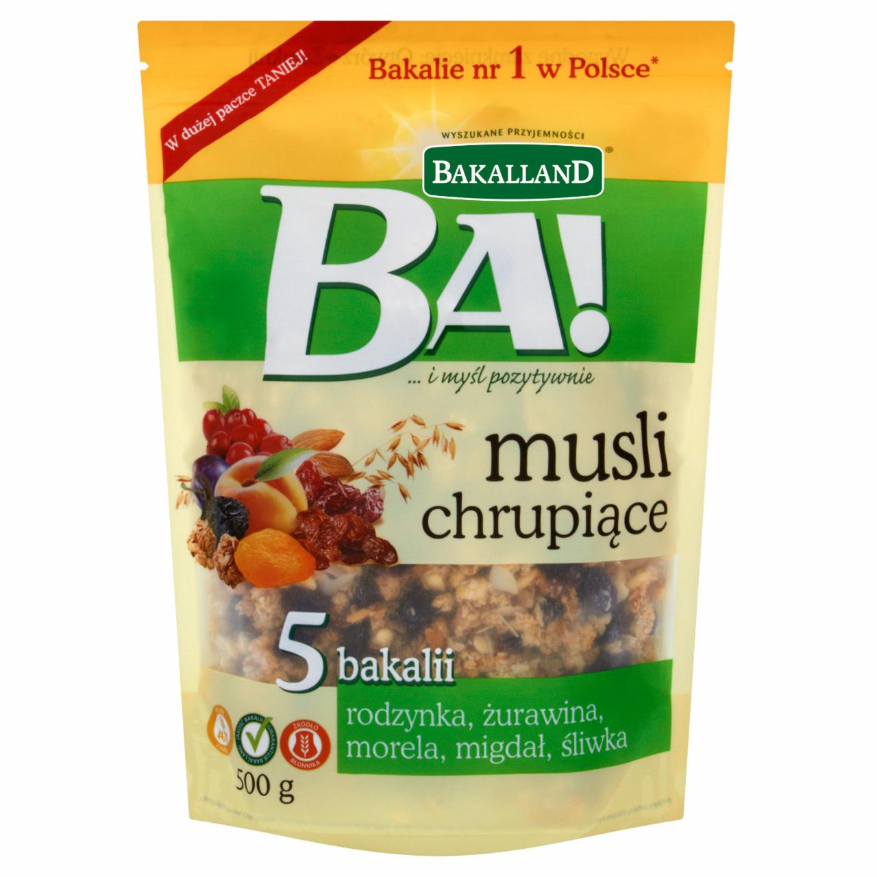 Zdjęcia - Bakalland Ba! Musli chrupiące 5 bakalii 500 g