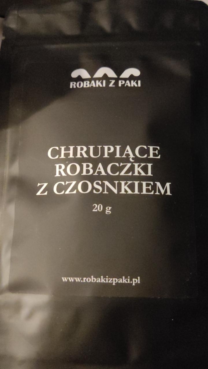 Zdjęcia - Chrupiące robaczki z czosnkiem Robaki z paki