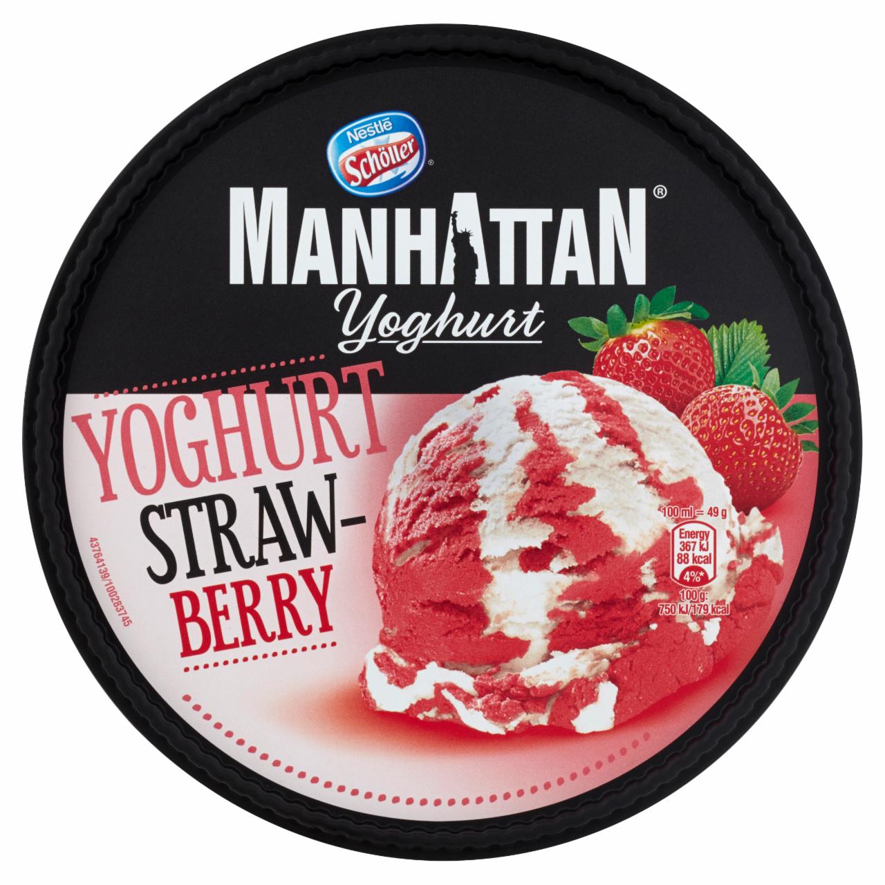 Zdjęcia - Manhattan Yoghurt Lody jogurtowo-truskawkowe 946 ml