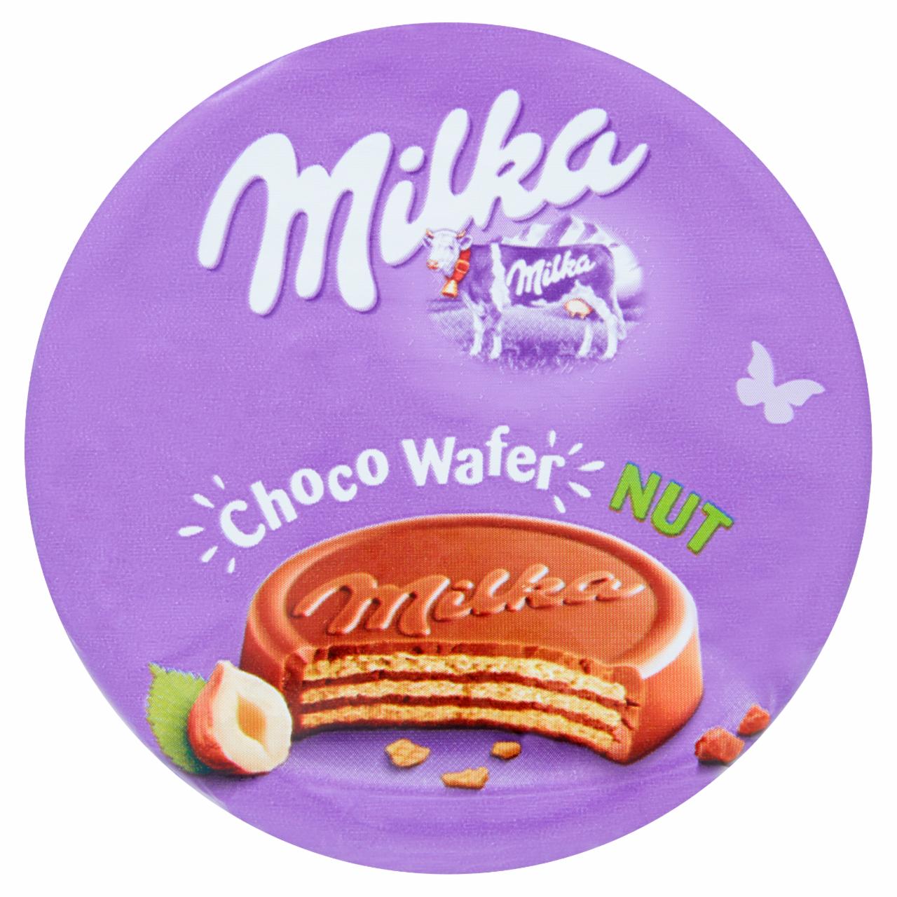 Zdjęcia - Milka Choco Wafer Wafelek z nadzieniem orzechowym oblany czekoladą mleczną 30 g