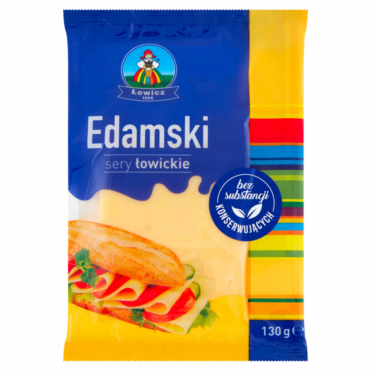 Zdjęcia - Łowicz Sery Łowickie Ser Edamski 130 g