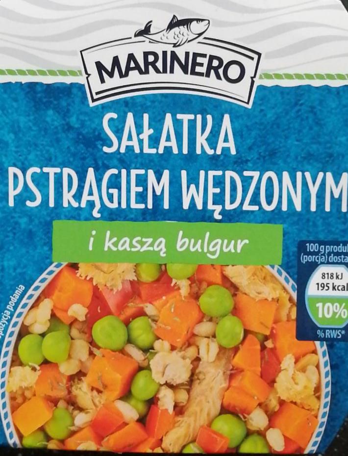 Zdjęcia - Marinero Sałatka z pstrągiem wędzonym i kaszą bulgur