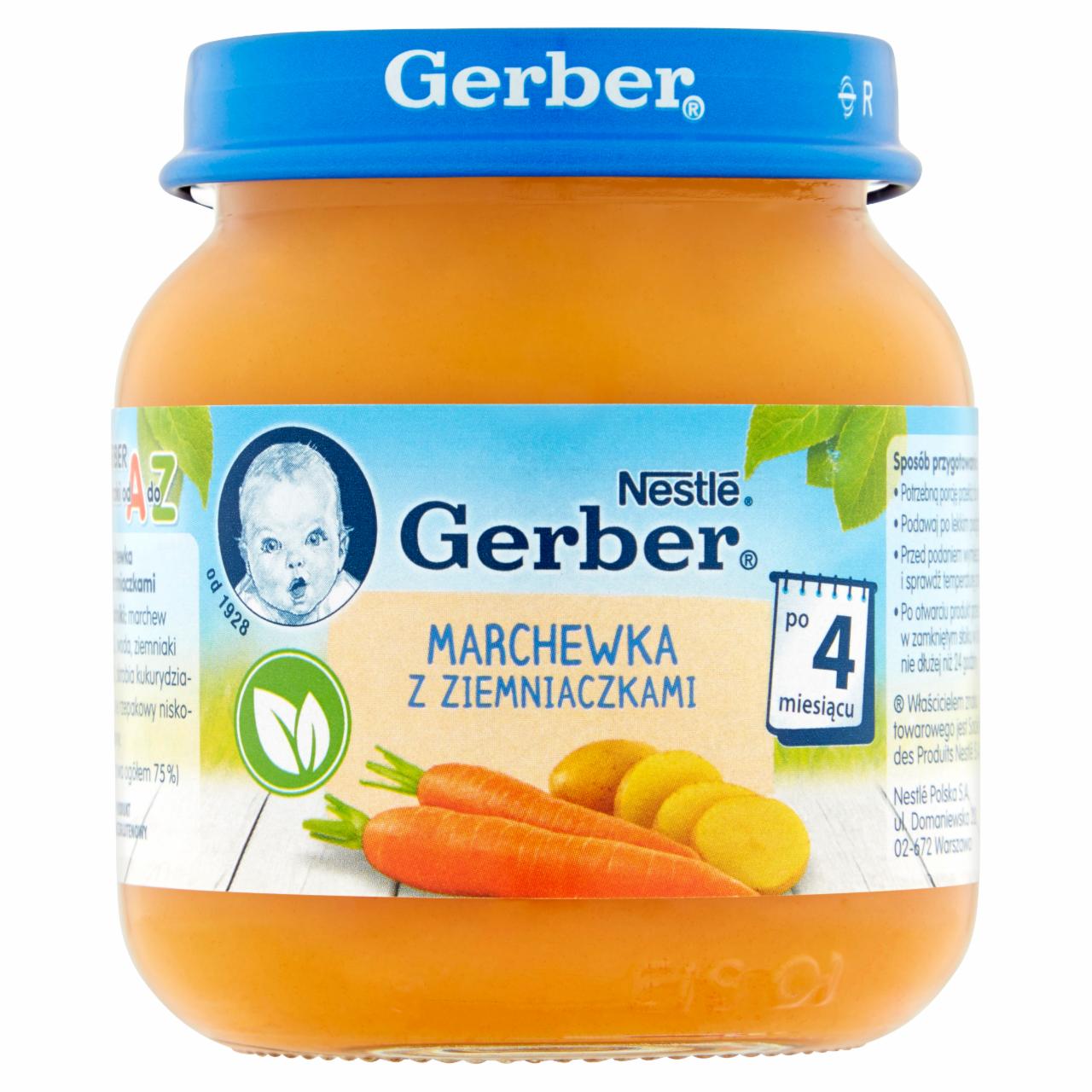 Zdjęcia - Gerber Marchewka z ziemniaczkami po 4 miesiącu 125 g