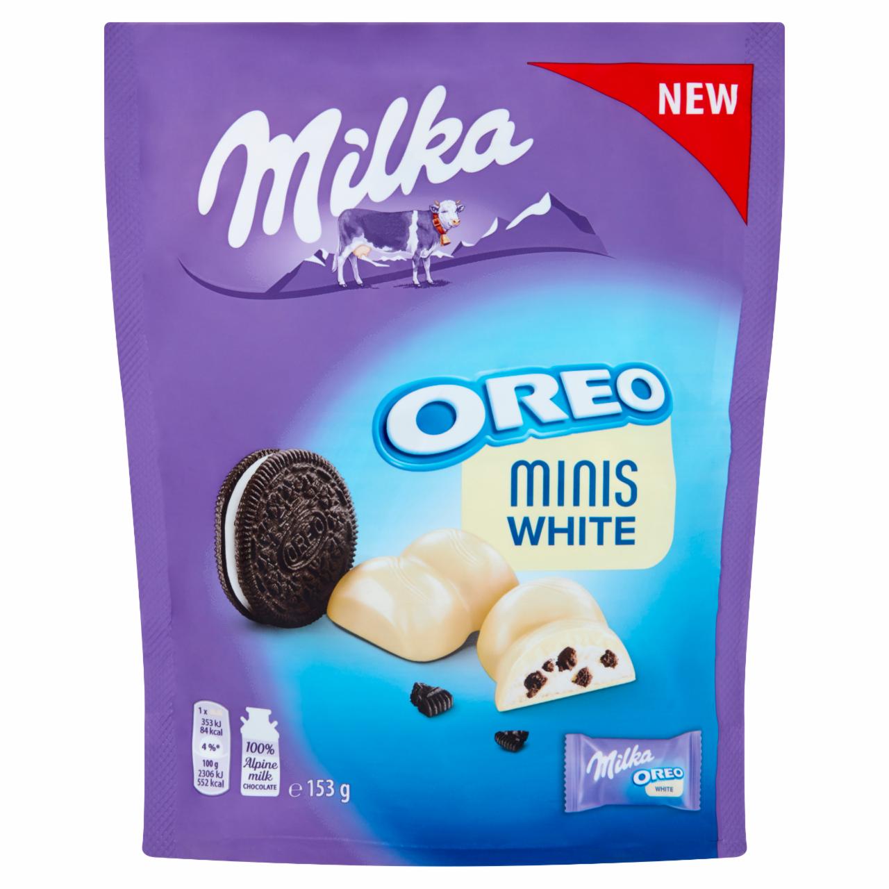 Zdjęcia - Milka Minis White Biała czekolada Oreo 153 g (10 sztuk)