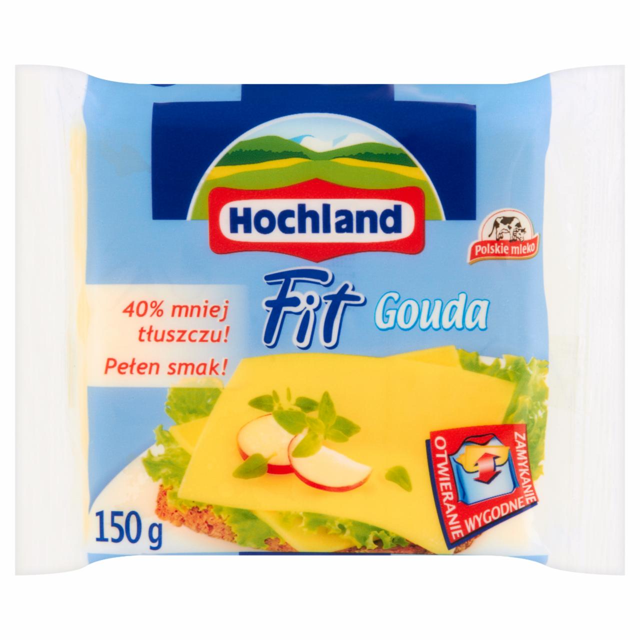 Zdjęcia - Hochland Fit Gouda Ser topiony w plasterkach 150 g