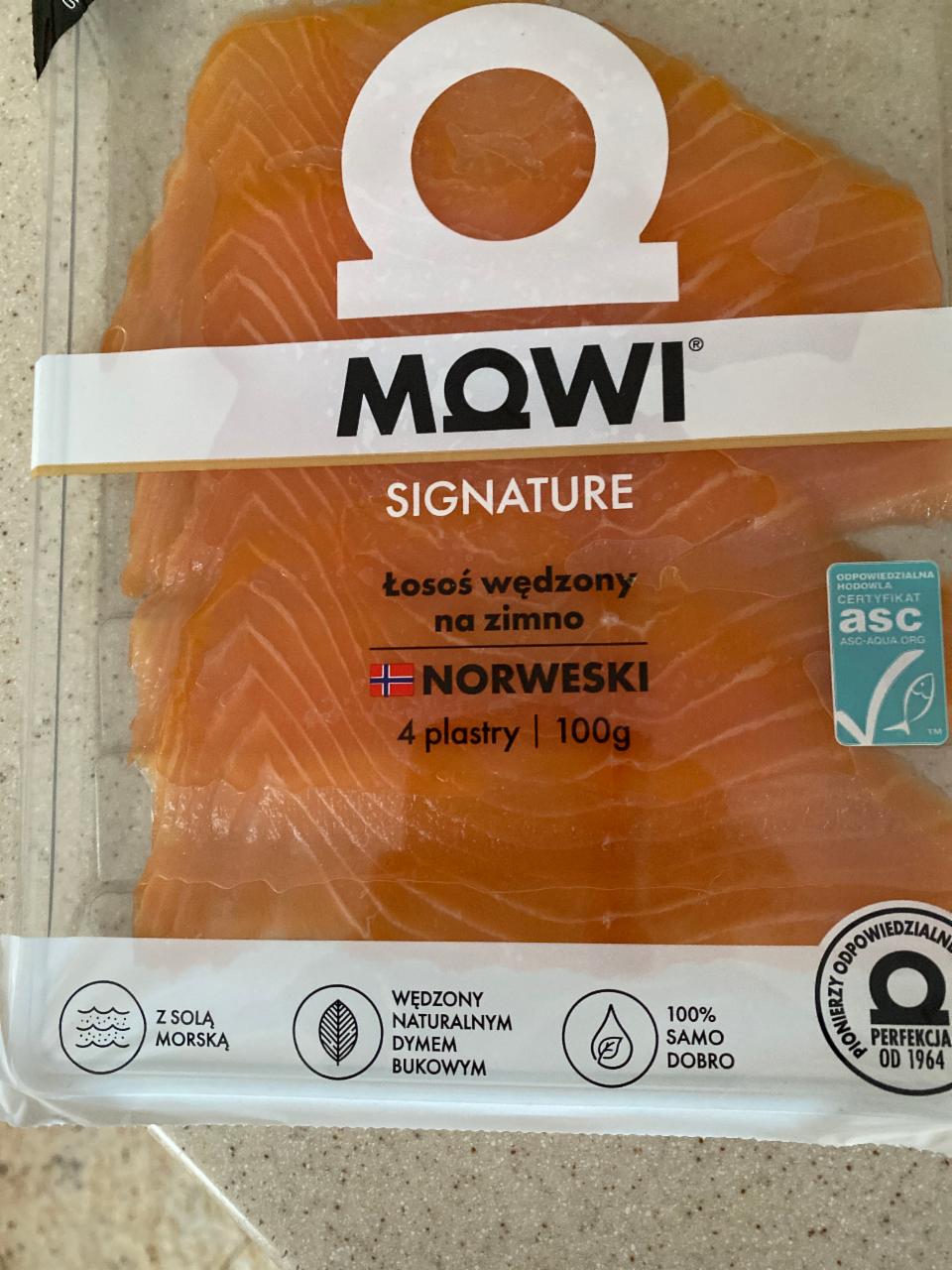 Zdjęcia - Mowi Signature Łosoś wędzony na zimno 100 g