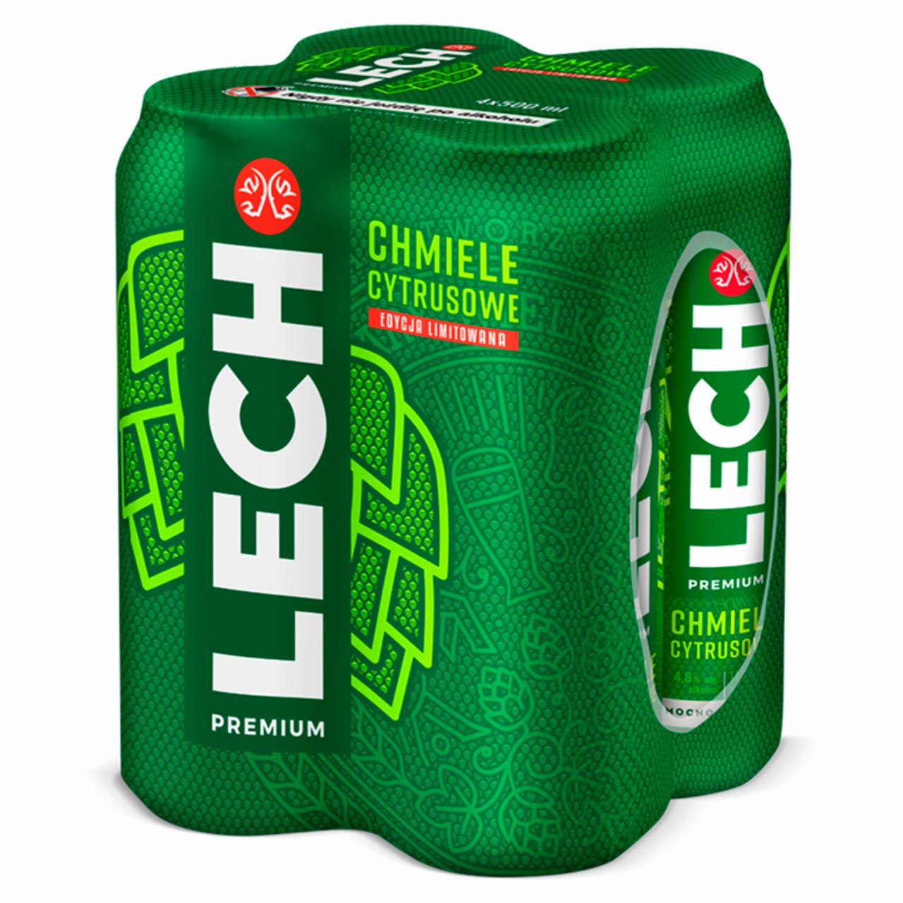 Zdjęcia - Lech Premium Piwo jasne chmiele cytrusowe 4 x 500 ml