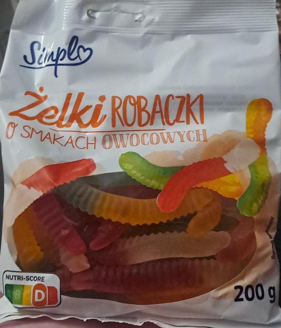 Zdjęcia - Żelki robaczki o smakach owocowych Simple